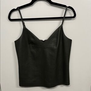 BCBGMaxAzria Dark Green Camisole Top